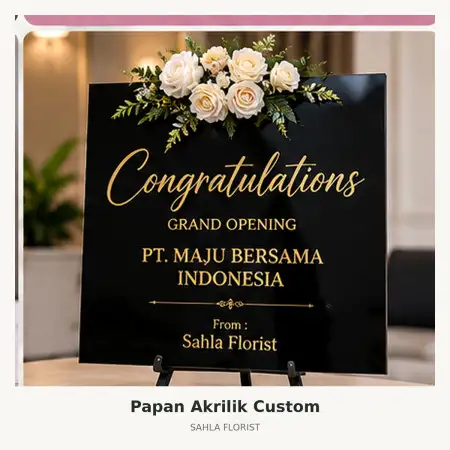Papan Bunga Akrilik Cimahi Tengah